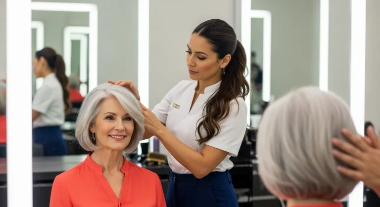 À 62 ans, ce carré court rajeunit de 10 ans sans coloration ni chirurgie