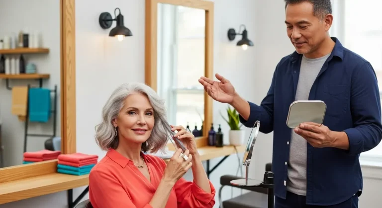 À 62 ans, vos cheveux gris brillent argenté avec ces 3 ingrédients de 12€