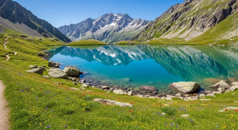 Le lac d'Allos à 2228m reste le seul lac naturel d'Europe accessible en 1h30