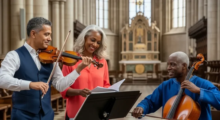 Ce village de Haute-Loire transforme son abbatiale gothique en scène sacrée chaque août