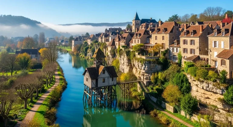 Ce village de 1 150 âmes cache le dernier moulin suspendu sur la Loire