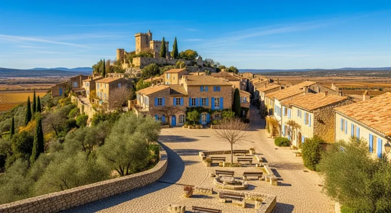 Oubliez Gordes – ce village de 800 âmes a la même pierre blonde, moitié moins de foule