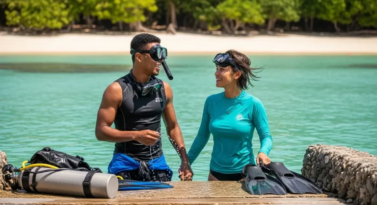 Les plongeurs choisissent cette île de 83 km² pour fuir les 15 000 touristes de Cancún