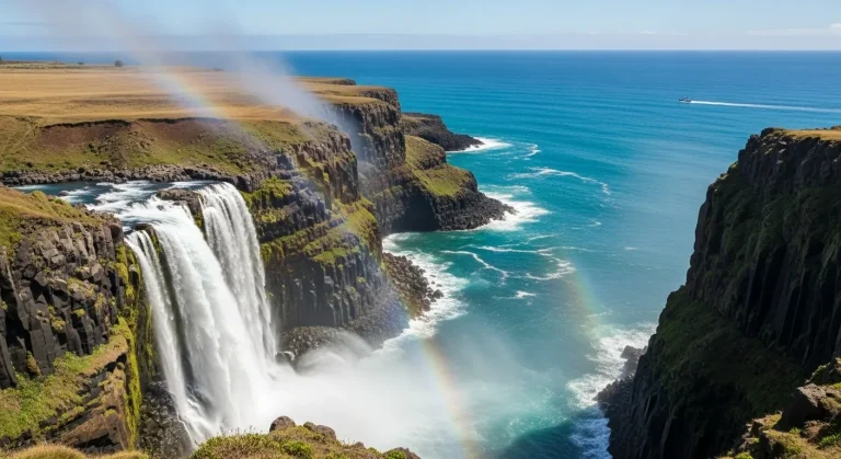 Cette cascade hawaïenne de 660 mètres n'existe que 4 mois par an