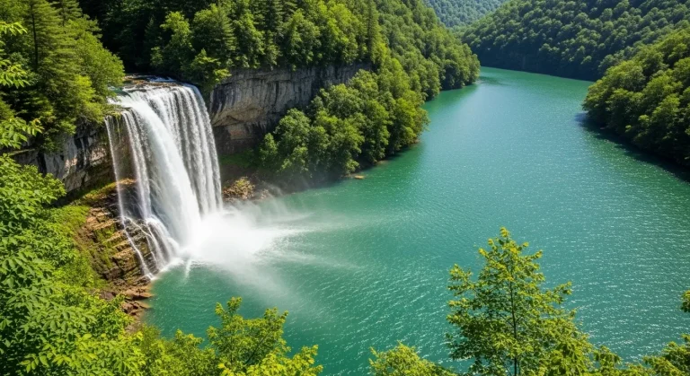 Ce lac des Appalaches révèle ses cascades entre mai et octobre