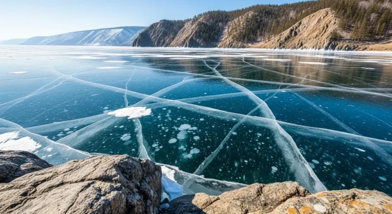 Ce lac de 27 millions d'années cache des volcans de boue actifs sous 40 m d'eau