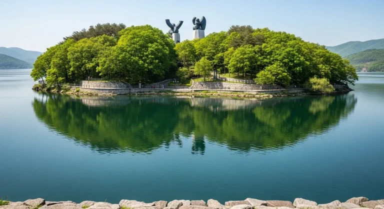 Ce lac de 1 000 hectares mêle art contemporain et nature sauvage pour 35% moins cher qu'Annecy
