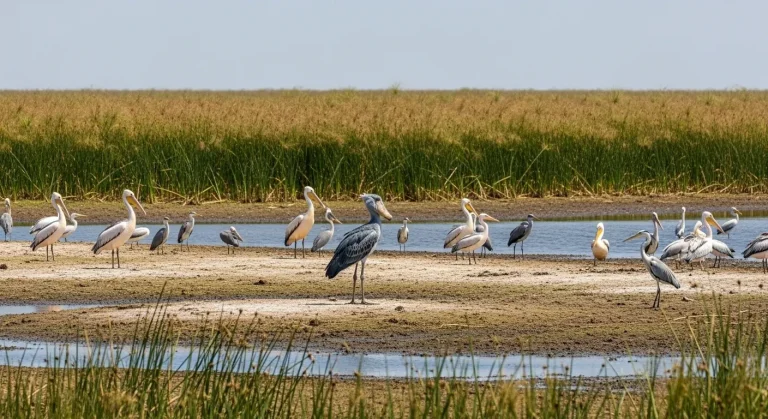 En décembre, ce lac ougandais révèle 350 espèces d'oiseaux sans foule