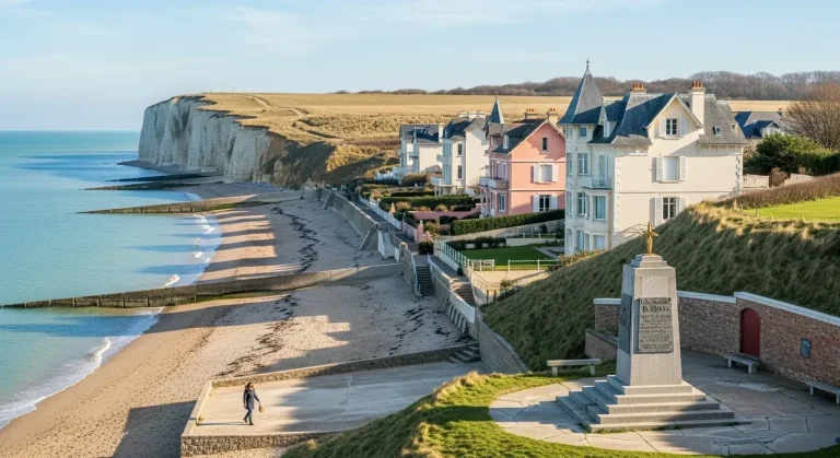 Ce village de 800 âmes cache une plage du Débarquement oubliée en hiver