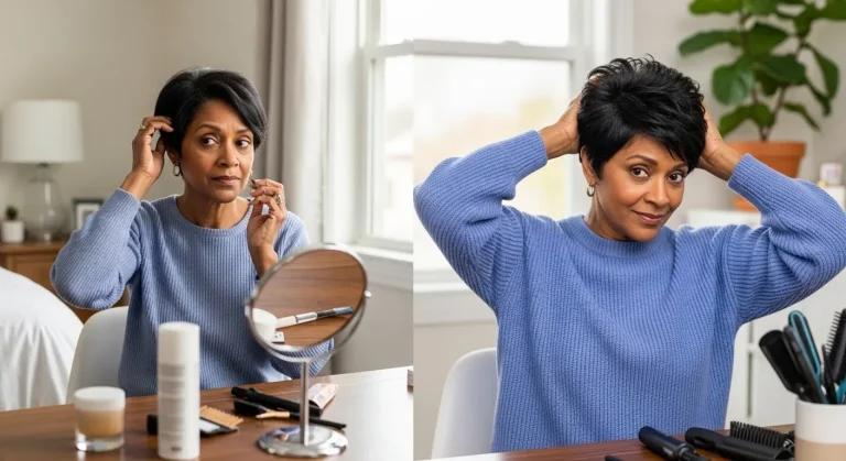 Coupe courte qui s'affaisse : ces 5 gestes matinaux effacent 5 ans