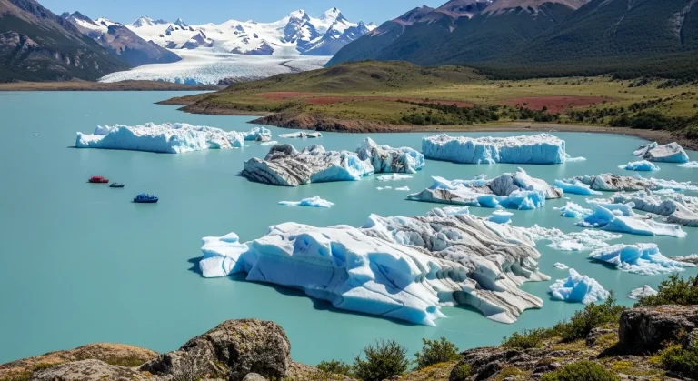 Ce lac de Patagonie révèle 500 m de profondeur turquoise en janvier seulement