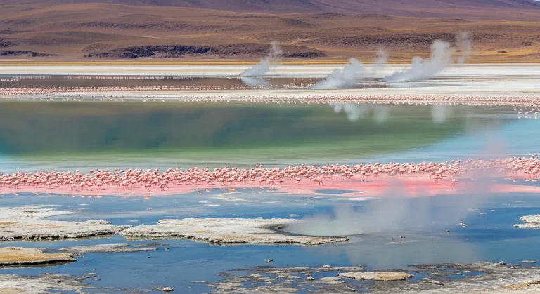 Ce lac kenyan de 34 km² attire 2 millions de flamants roses en janvier