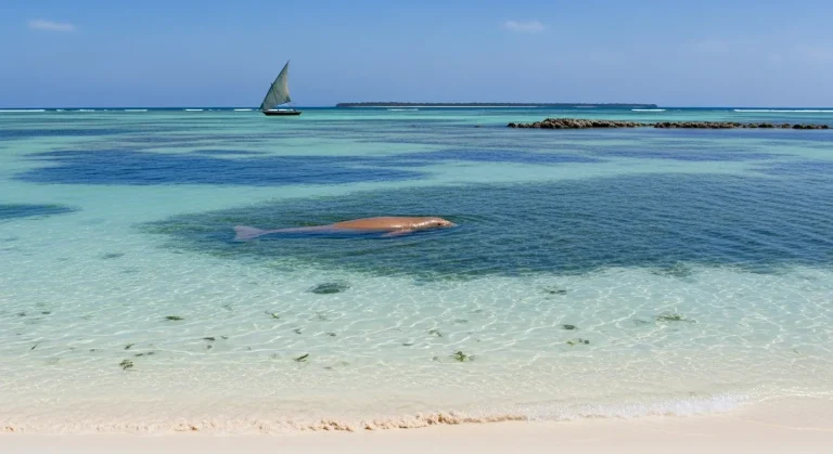 Cette plage mozambicaine révèle ses dugongs uniquement entre mai et novembre