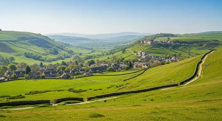 Ce village de 2 019 âmes révèle ses collines plus vertes en mai qu'en été