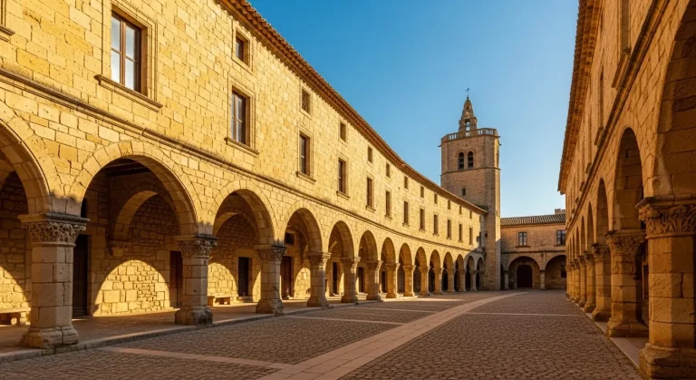 Ce village de 500 âmes concentre 32 monuments classés sur 53 hectares